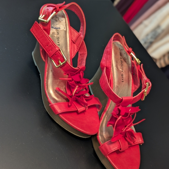 Madden Girl Shoes - Stylish Red Sandals by Madden Girl